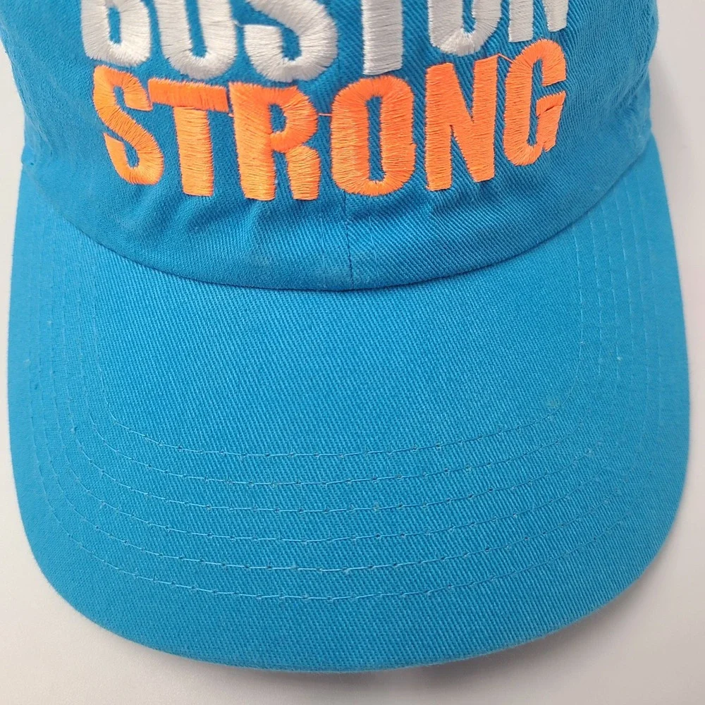 Boston Strong Hat Strapback Newhattan Blue Orange Marathon Casual Cotton Men